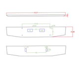 Western Star 4700 SF 16" Tapered Bumper