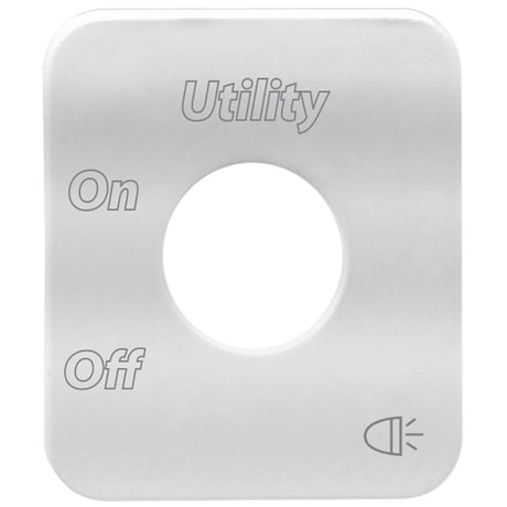 Stainless steel utility switch plate for Freightliner for semi trucks