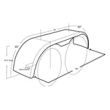 133" 304 SS Mirror Finish Full Flanged Tandem Smooth Fender with Mounting Kit