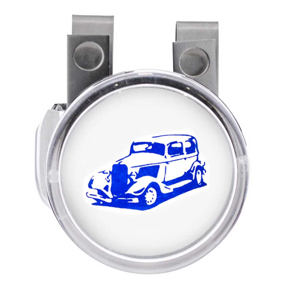 Vintage Steering Wheel Spinner with Clear Removable Top
