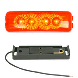 4" 4 LED Spyder Light with Black Rim