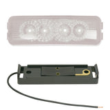 4" 4 LED Spyder Light with Black Rim