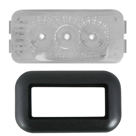 Close-up of 2-1/2" 3 LED spyder light with grommet