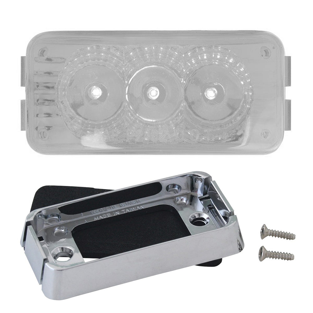 2-1/2" 3 LED Spyder Light with Chrome Bracket