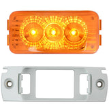 2-1/2" 3 LED Spyder Light with White Bracket