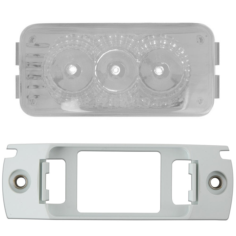 2-1/2" 3 LED Spyder Light with White Bracket