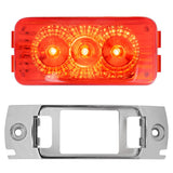 2-1/2" 3 LED Spyder Light with Chrome Rail Rim