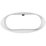 Small Oval Chrome Plastic Lens Guard for 2-1/2" x 1" Light