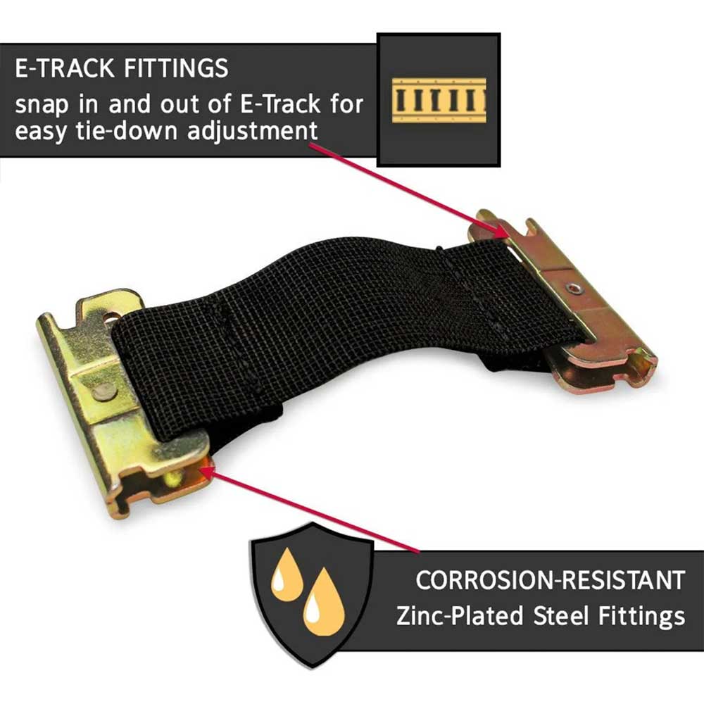 5" E Track Bungee Strap