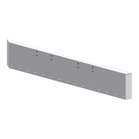 18" Peterbilt 359 chrome mitered end bumper with fifteen 3/4" light cutouts for semi trucks