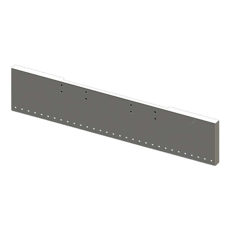 18" Peterbilt 359 chrome boxed end bumper with thirty-one 3/4" light cutouts for semi trucks