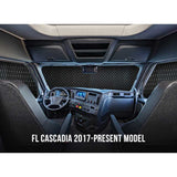 Freightliner Cascadia 2018+ Without Sensor Sun Shields - 3 Piece Kit