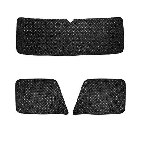 International LT sun shields - 3 piece kit, close-up