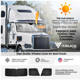 Freightliner Century, Columbia, Coronado Sun Shields - 3 Piece Kit