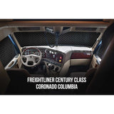 Freightliner Century, Columbia, Coronado Sun Shields - 3 Piece Kit