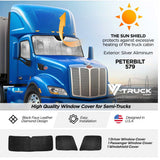 Peterbilt 579, 567 Three Piece Sun Shields Kit