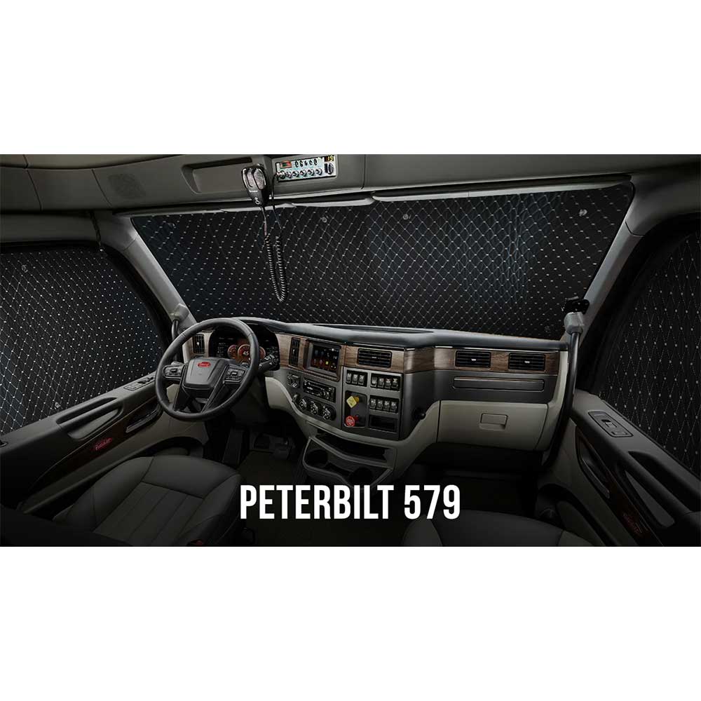 Peterbilt 579, 567 Three Piece Sun Shields Kit