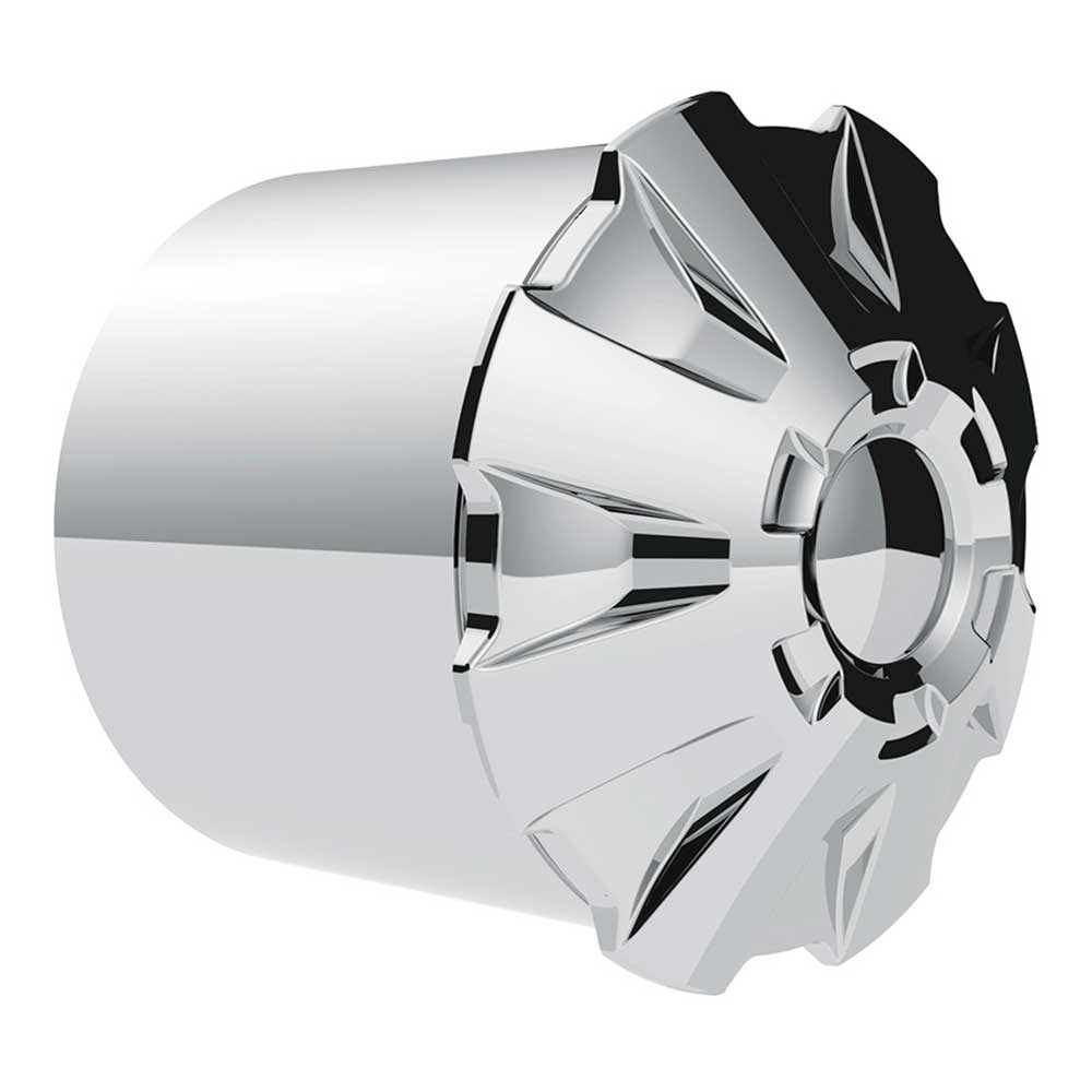 Rubicon Rear Axle Chrome Cover Kit with 33mm Thread-On Nut Covers