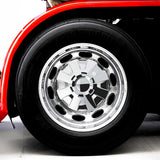 Rubicon Rear Axle Chrome Cover Kit with 33mm Thread-On Nut Covers