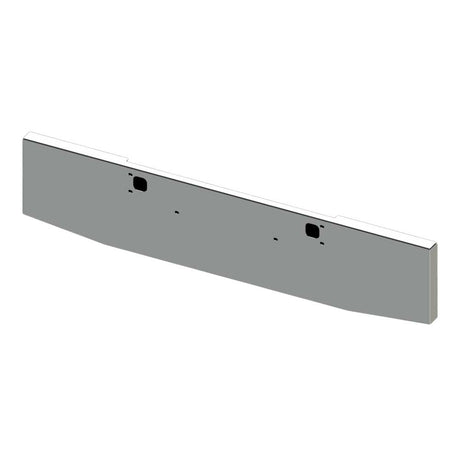 18" Kenworth W900B, W900L tapered boxed end chrome plated bumper with tow holes for semi trucks