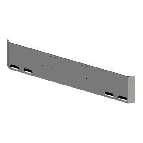 18" Freightliner Classic 1994-2003 mitered end chrome bumper with four oval light cutouts for semi trucks