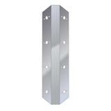 17" Stainless Squared Filter Panel with Four Watermelon Cutouts Per Side - Pair
