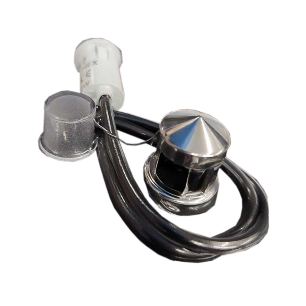Stainless Steel Dash Light Assembly and Cover For Peterbilt 379