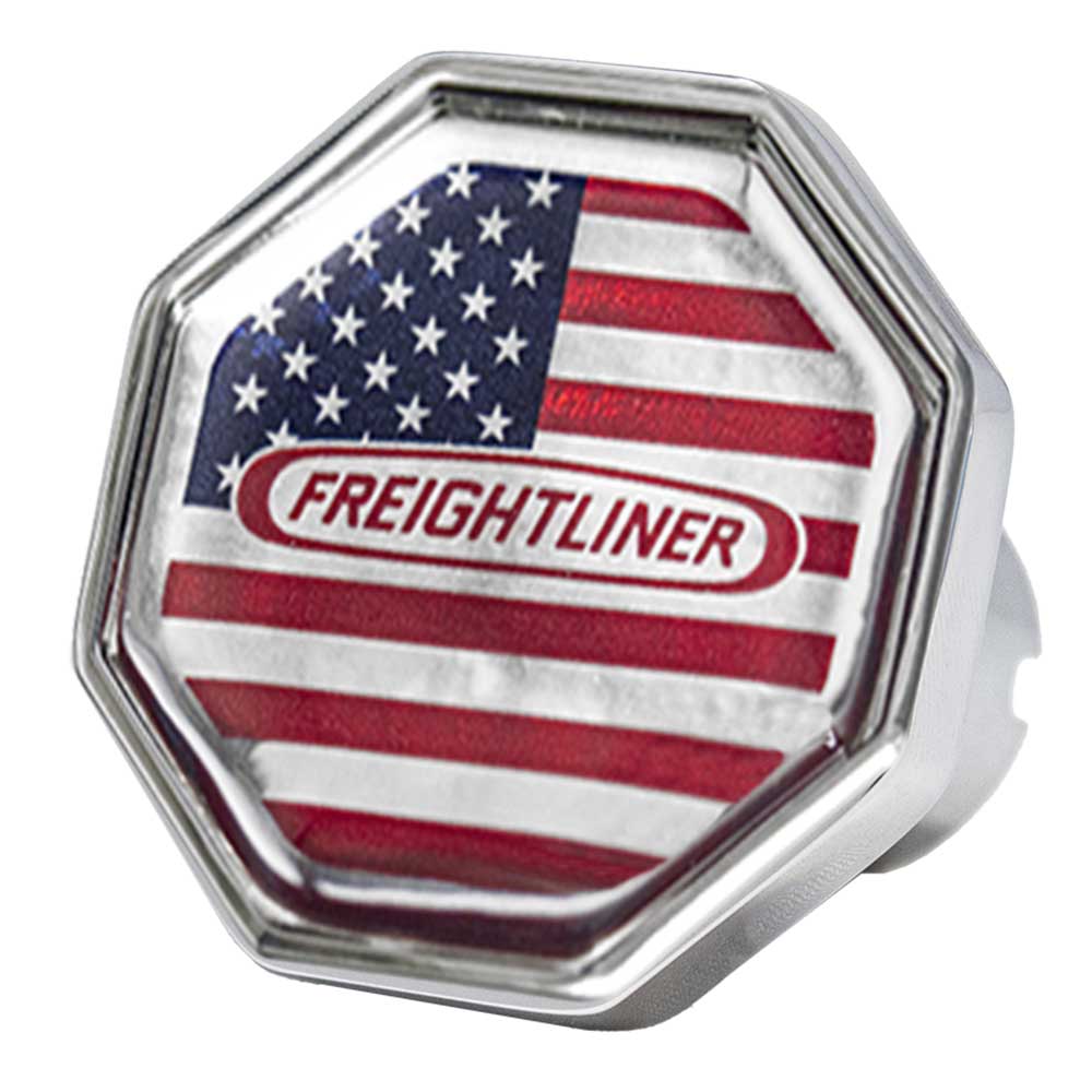 Freightliner Logo on USA Flag Tractor and Trailer Air Valve Knobs