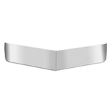 13-1/2" Kenworth T680, T880 W990 Flat Top 40" Sleeper Model Stainless Steel Drop Visor