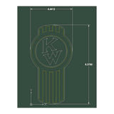 Kenworth Original Style Emblem USA Flag