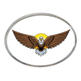 Eagle Oval Billet Aluminum with Resin Belt Buckle