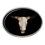 Bullhorn Oval Billet Aluminum with Resin Belt Buckle