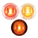 1" Mini Push/Screw-In Wide Angle Single LED Marker Light