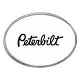 Peterbilt Oval Billet Aluminum with Resin Belt Buckle