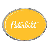 Peterbilt Oval Billet Aluminum with Resin Belt Buckle