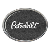 Peterbilt Oval Billet Aluminum with Resin Belt Buckle