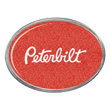 Peterbilt Oval Billet Aluminum with Resin Belt Buckle