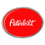Peterbilt Oval Billet Aluminum with Resin Belt Buckle