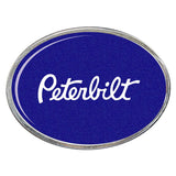 Peterbilt Oval Billet Aluminum with Resin Belt Buckle