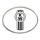 Kenworth Logo Oval Billet Aluminum with Resin Belt Buckle