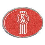 Kenworth Logo Oval Billet Aluminum with Resin Belt Buckle