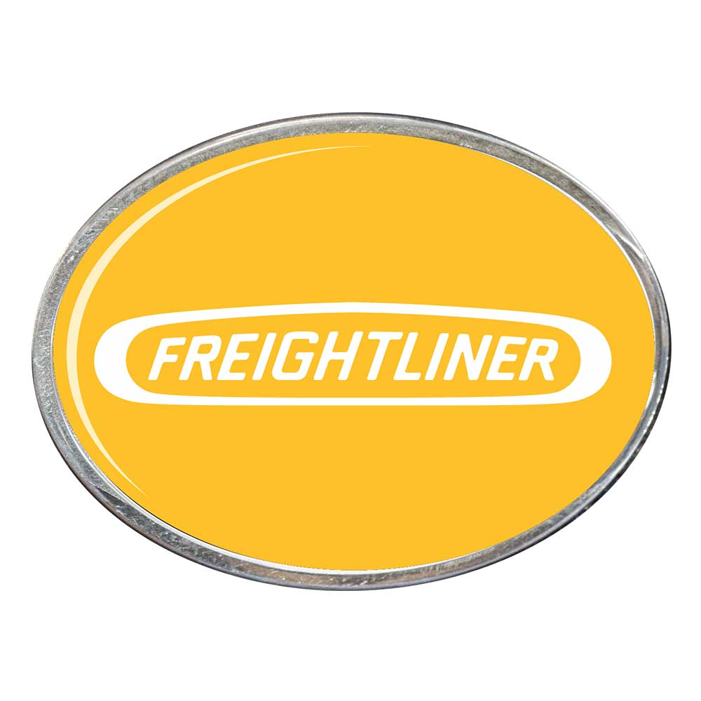 Freightliner Oval Billet Aluminum with Resin Belt Buckle