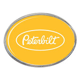 Peterbilt in Oval Billet Aluminum with Resin Belt Buckle