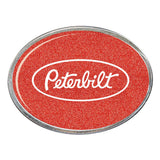 Peterbilt in Oval Billet Aluminum with Resin Belt Buckle