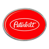 Peterbilt in Oval Billet Aluminum with Resin Belt Buckle