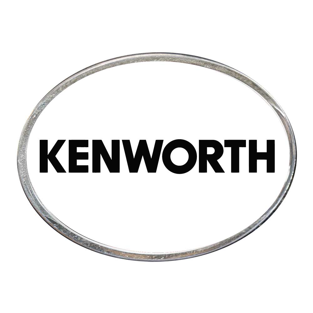 Kenworth Oval Billet Aluminum with Resin Belt Buckle