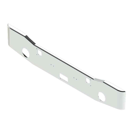 16" Kenworth W900A tapered end chrome bumper, close-up