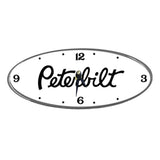 Peterbilt Oval Chrome Aluminum Clock