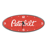 Peterbilt Oval Chrome Aluminum Clock