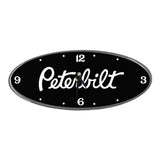Peterbilt Oval Chrome Aluminum Clock